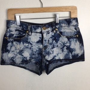 Tory Burch Acid Washed Short Shorts.